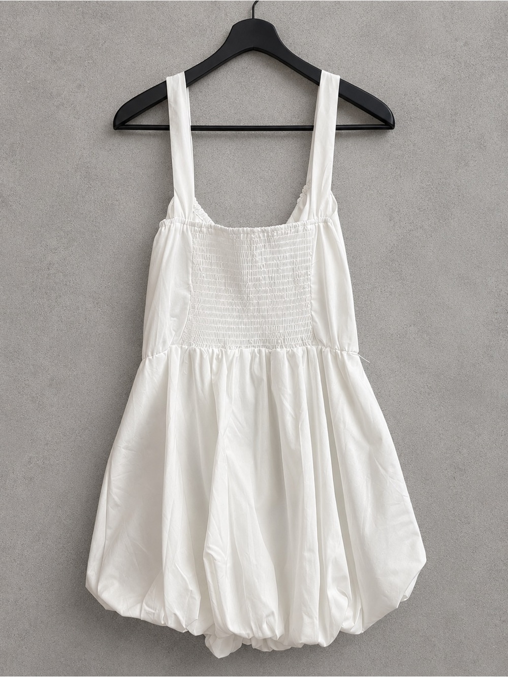NWT Persaya White Bubble Hem Mini Dress Size L - Picture 2 of 6